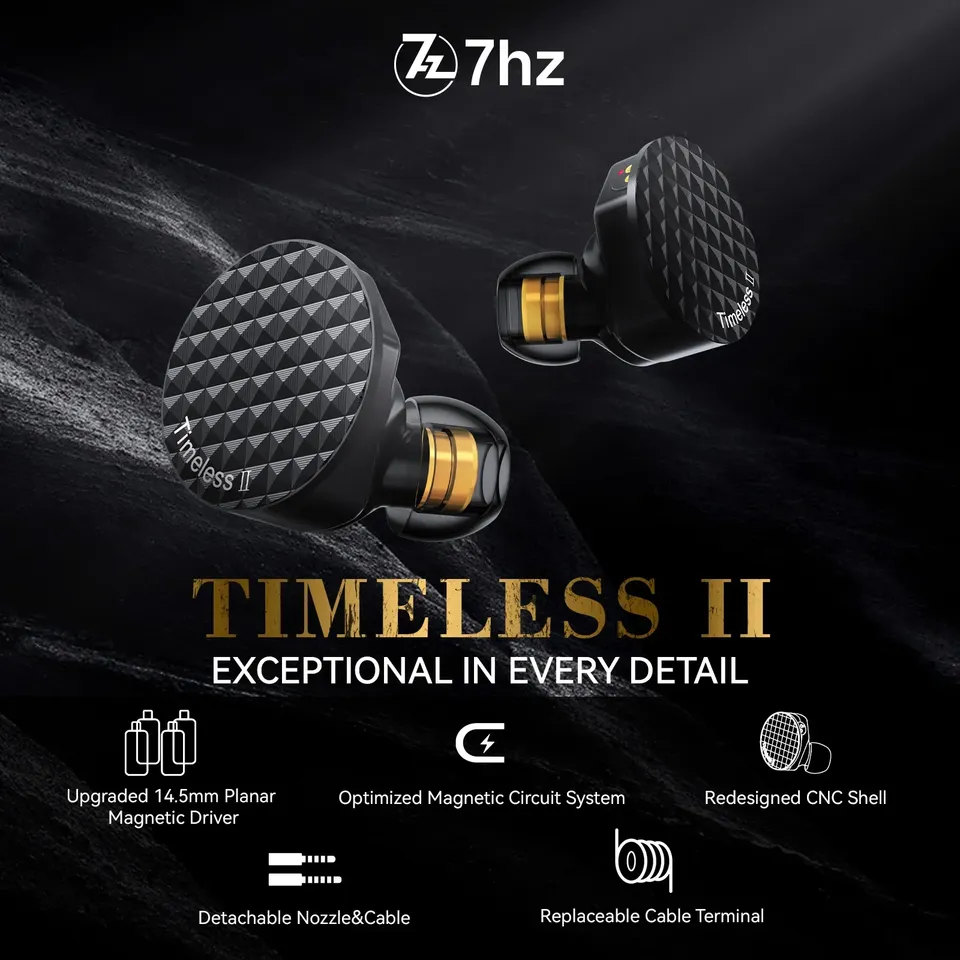 7Hz Timeless II Earphones Upgr - огляд і ціна Planar Magnetic Iem Earphones