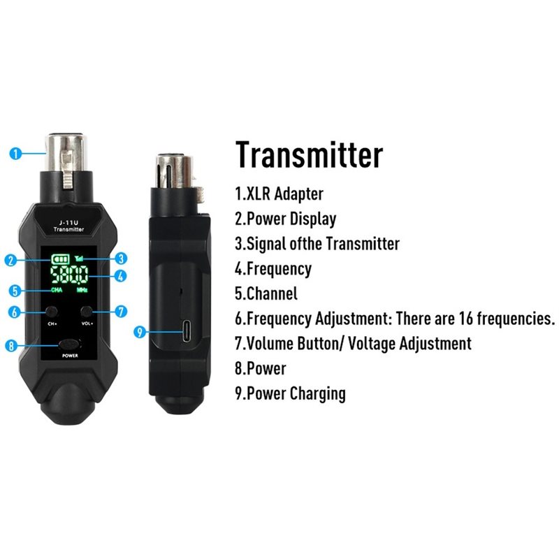 |PORTABLE| J-11U Wireless In-E - огляд і ціна In Ear Monitors For Singers