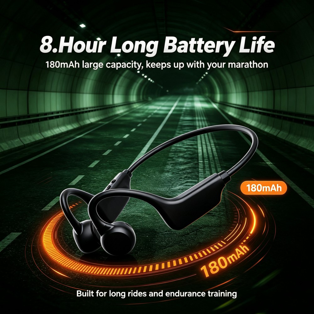 KEBIDUMEI Bluetooth 6.0 Air Co - огляд і ціна Bone Conduction Running Headphones
