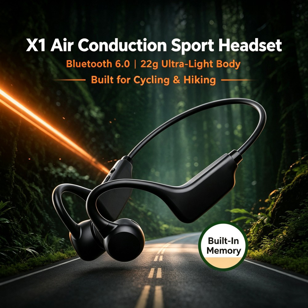 KEBIDUMEI Bluetooth 6.0 Air Co - огляд і ціна Bone Conduction Running Headphones