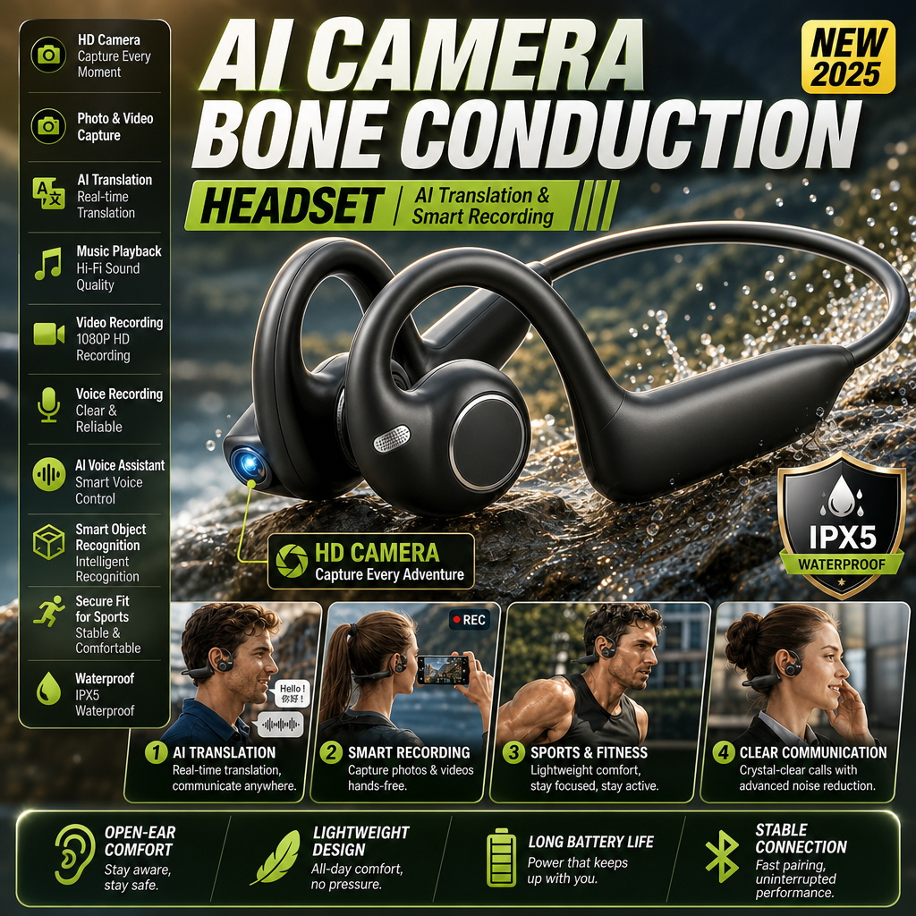 E12 Ear Hook Bone Conduction H - огляд і ціна Bone Conduction Running Headphones