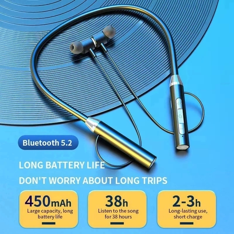 Wireless Headphones Bluetooth  - огляд і ціна Magnetic Neckband Sports Earphones
