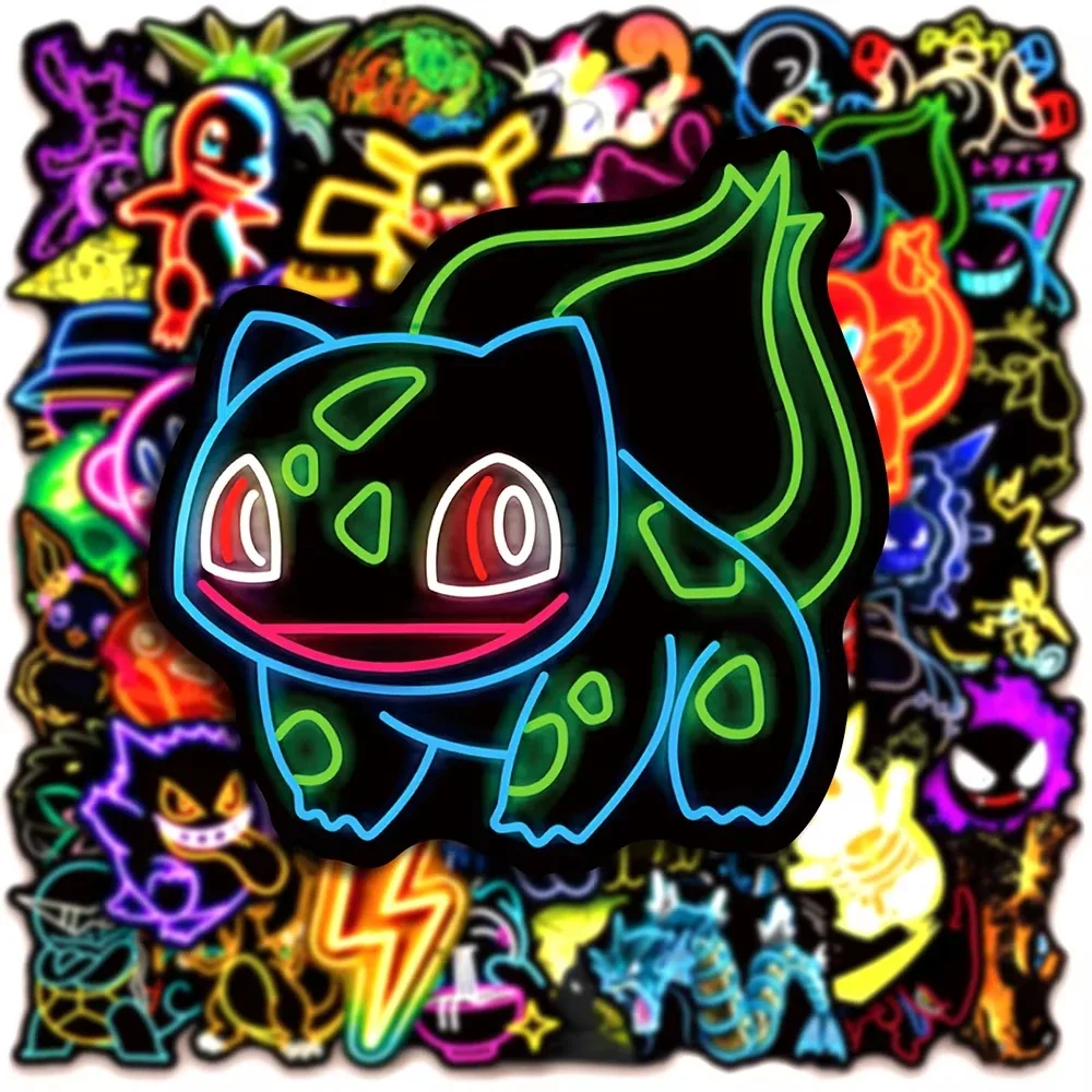 100pcs Neon  Pokémon  Stickers - огляд і ціна Laptops